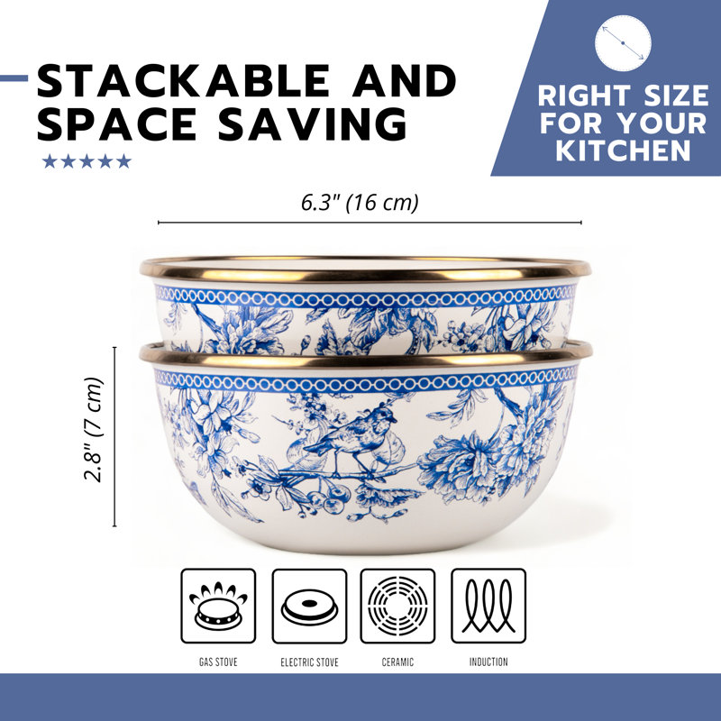 Enamel Bowl 6.3''