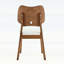 Chaise d'appoint en bois avec dossier blanc évidé pour une assise confortable-1524905136