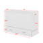 Grand lit escamotable mobile avec tiroir et petites tablettes