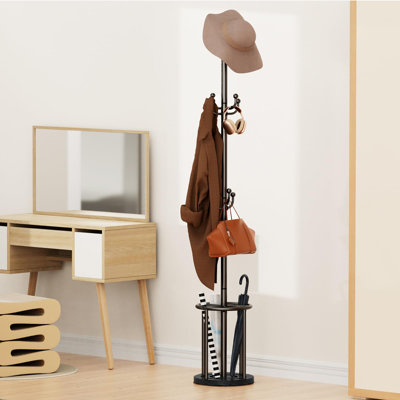 Coat Rack Freestanding, Coat Rack Stand with Umbrella Holder