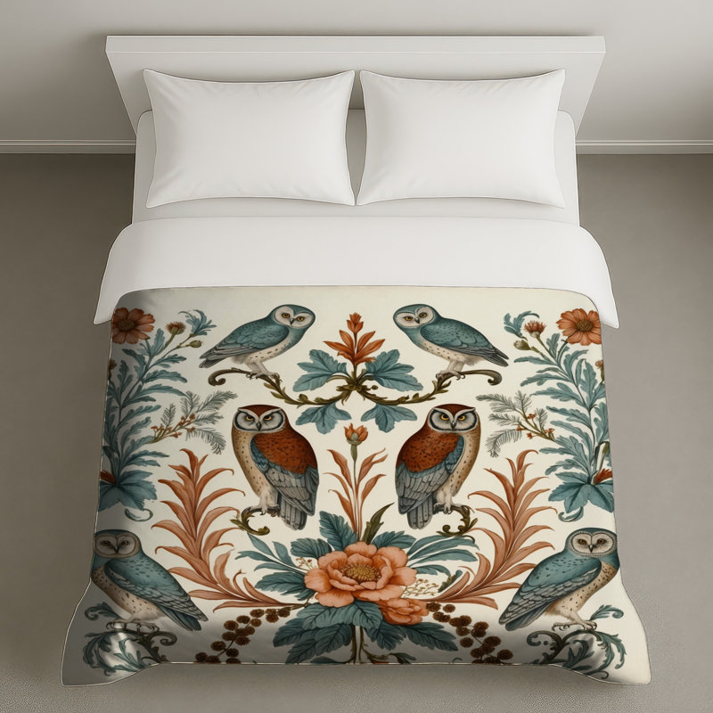 Housse de couette chouette, Lit simple