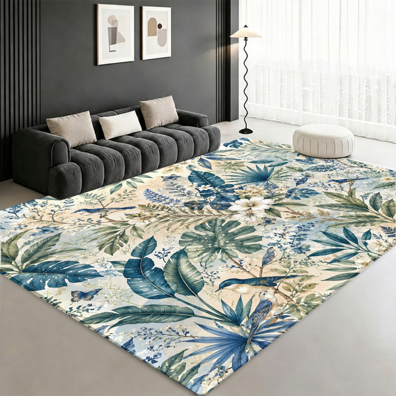 Tapis tropical Tropical, Rectangle 8 pi 2 po x 5 pi 11 po (250 x 180 cm)