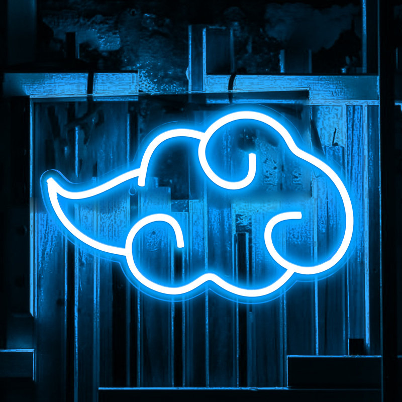 Enseigne néon à DEL 8,66 po Aldrena, Bleu