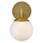 Applique murale simple globe avec verre opale gravé-1205007840