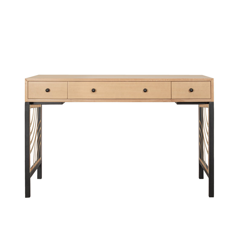 Swirl Writing Desk, Tan