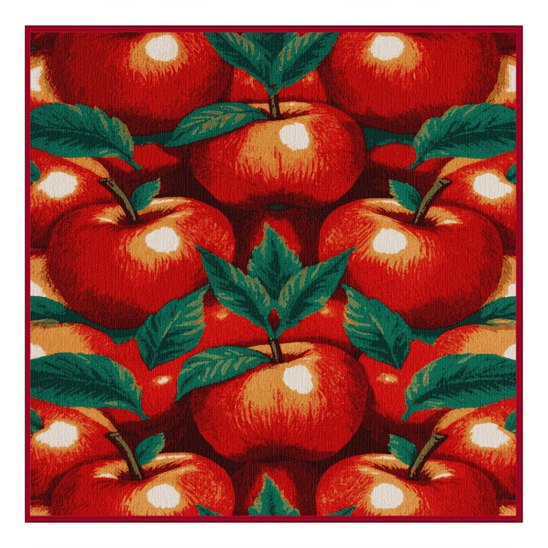  Tapis lavable pomme de Tahiti, Carré 6 pi