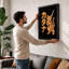 Golden Samurai Cat Japandi - Print-1374846822-1374846821