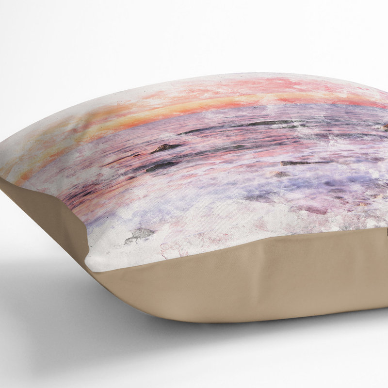 Square Cushion, 40cm H x 40cm W x 15cm D, Stone
