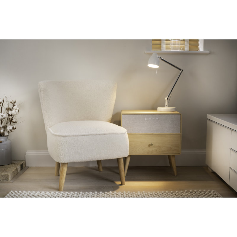 Lokken End Table with Built-In Outlets, Natural