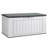 Edrosie Inc 59.1'' W 160 Gallons Water Resistant Resin Lockable Deck Box in White