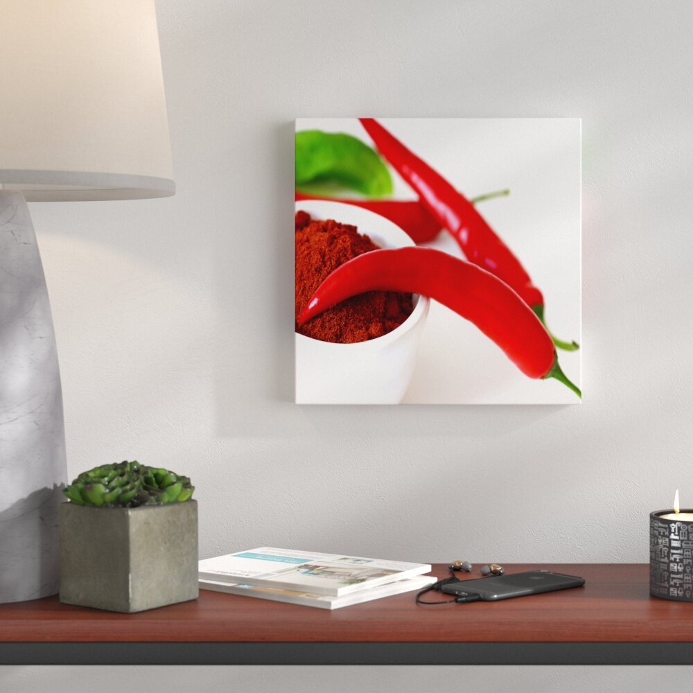 Glasbild Jalapeno Pepper I, Kunstdruck