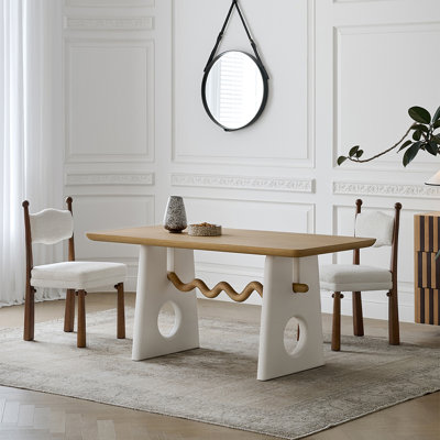 French style solid wood dining table