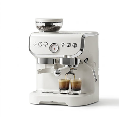 Machine à espresso semi-automatique avec broyeur intégré