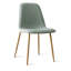  Ensemble de table de salle à manger 8 personnes Atkins avec table extensible et 8 chaises rembourrées en tissu-185443673
