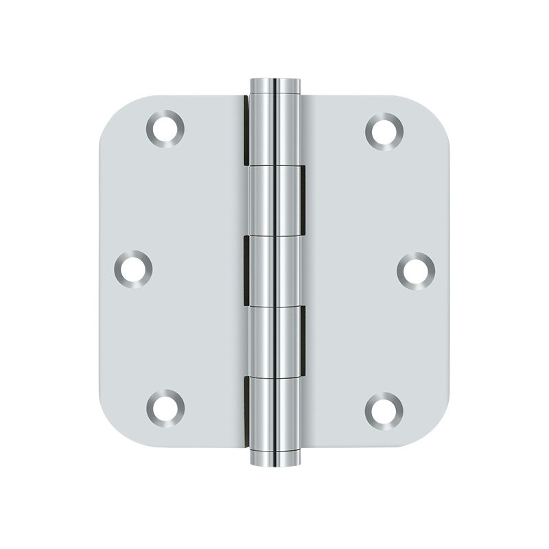 0.8'' x 2.5'' Brass Butt Bearing Hinge, Silver