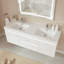 Ensemble de meuble-lavabo double à DEL 60 po Valenti