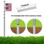 Double Sided 609.6cm H x 10cm W Aluminum Garden Flag