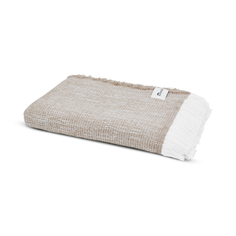 Sunbrella Wylene Indoor/Outdoor Performance Throw Blanket, Flax