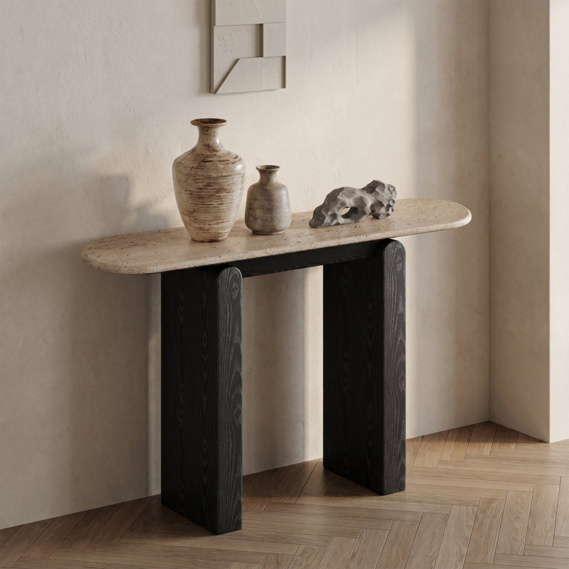 Table d'entrée rétro minimaliste, 33.46" H x 55.11" W x 13.77" D