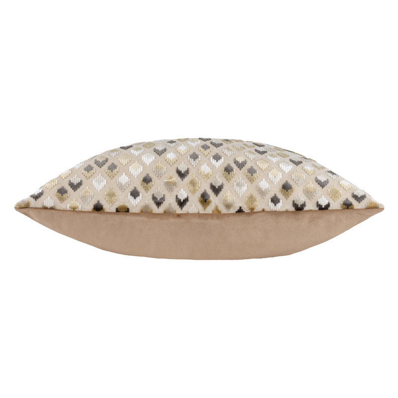 Lexington Geometric Rectangular Throw Pillow Cover, Warm Taupe