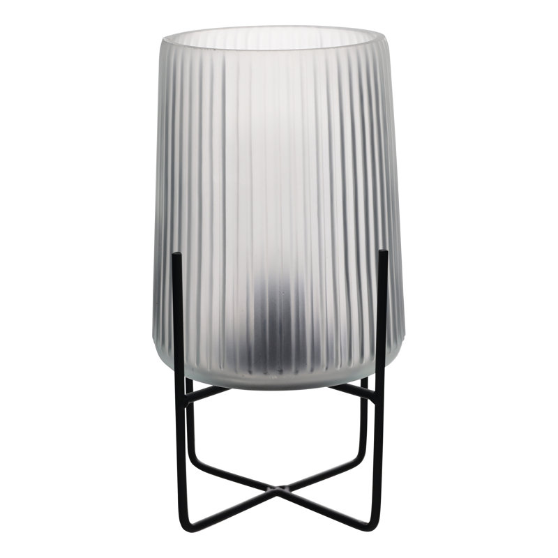 Atrina Glass Table Lamp, Frosted White
