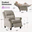 Fauteuil inclinable rembourré 34,6 po (ensemble de 2)-1871387502