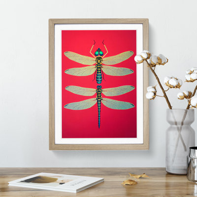 Two Pretty Dragonflies - Wall Art