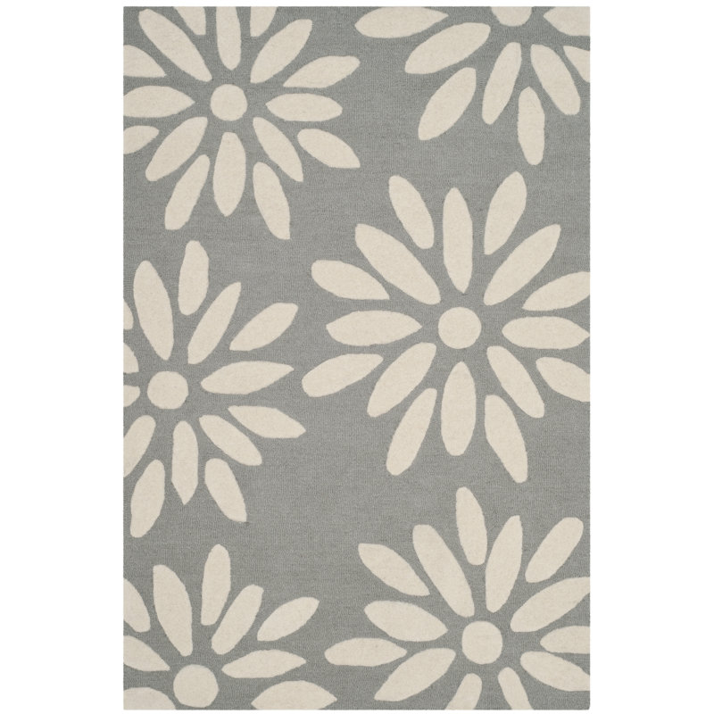 Claro Hand Tufted Wool Rug, Rectangle 4' x 6'