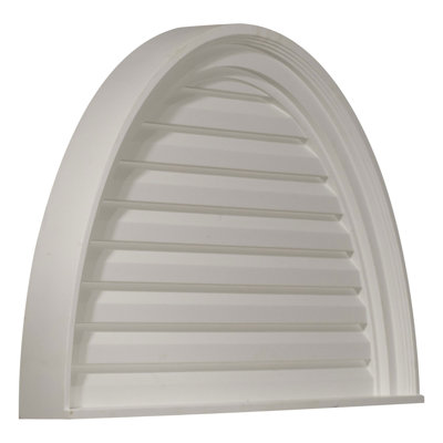 Half Round Gable Vent Louver, Non-Functional