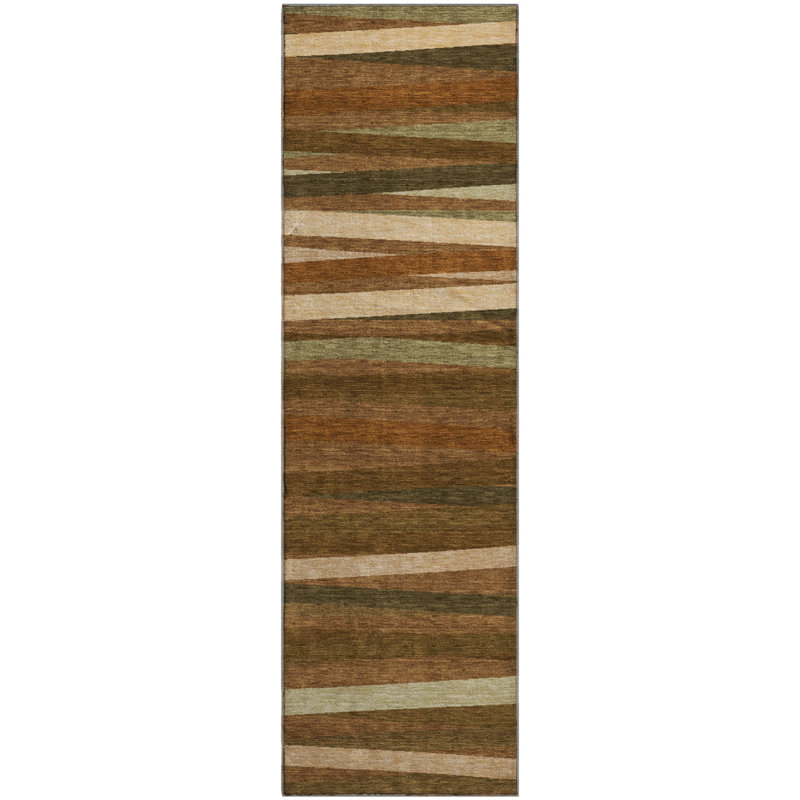 Premium Machine Washable Naglee AMF997 Stripes Rug, Runner 2'3" x 7'6"