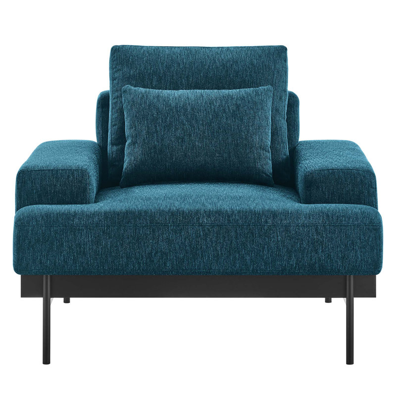 Fauteuil Josiah, Polyester azur