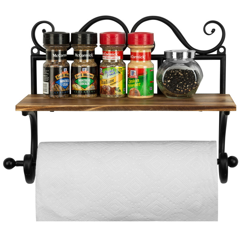 Wood Paper Towel Holder