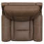 fauteuil inclinable double à gravité zéro brun