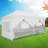 30 Ft. W x 10 Ft. D Metal Pop-up Canopy for Parties Waterproof Gazebos with 8 Detachable Sidewalls-98600870