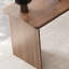 Bureau de direction demi-cercle en bois massif noisette avec 3 tiroirs-23235253