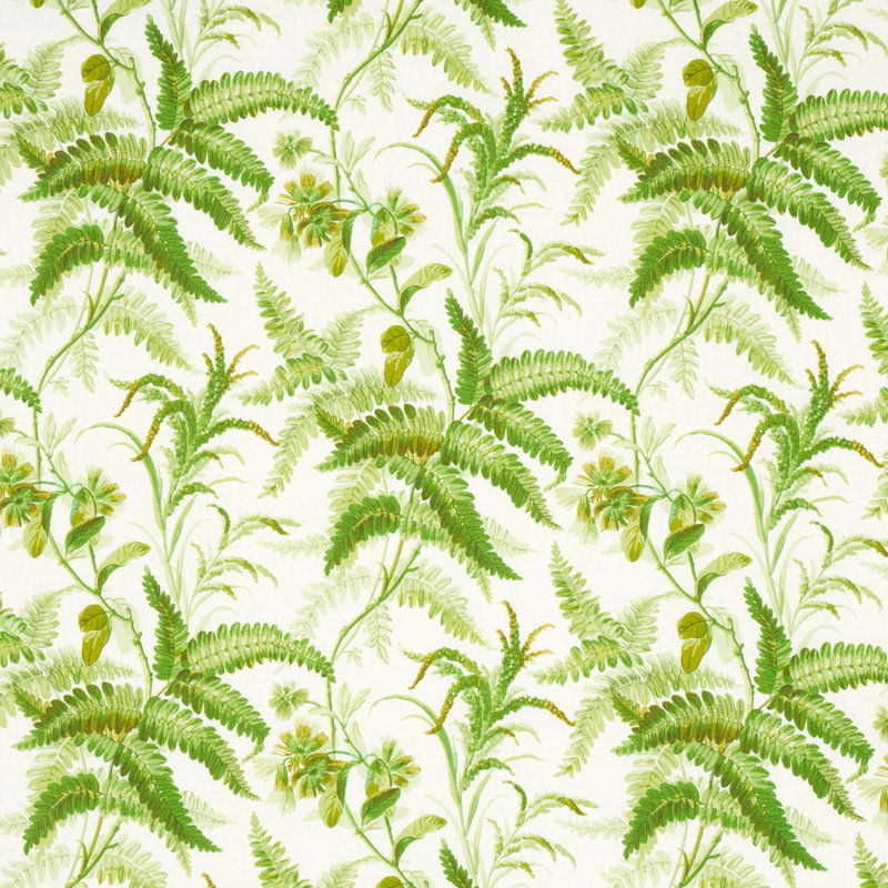 Tissu en lin Myers Fern, Tropical