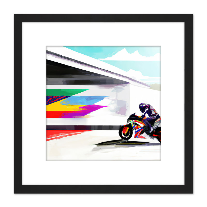 Moto GP Isle Of Man TT Superbike Motorbike - Single Picture Frame Print