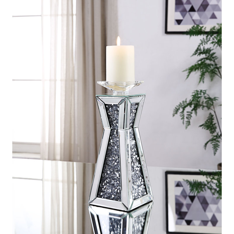 Chandelles en verre Yother, H 13 po x l 5 po x P 5 po