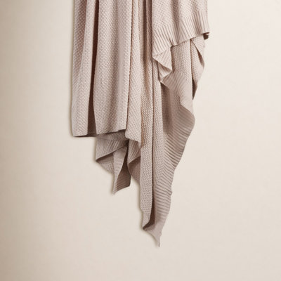 Cotton Knit Throw Blanket