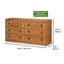 Commode 6 tiroirs Indihar Pharr