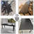 Black Rectangular Solid Wood Dining Table-704820243-704820270