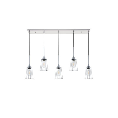 Luminaire suspendu conique à 5 lumières Sessoms