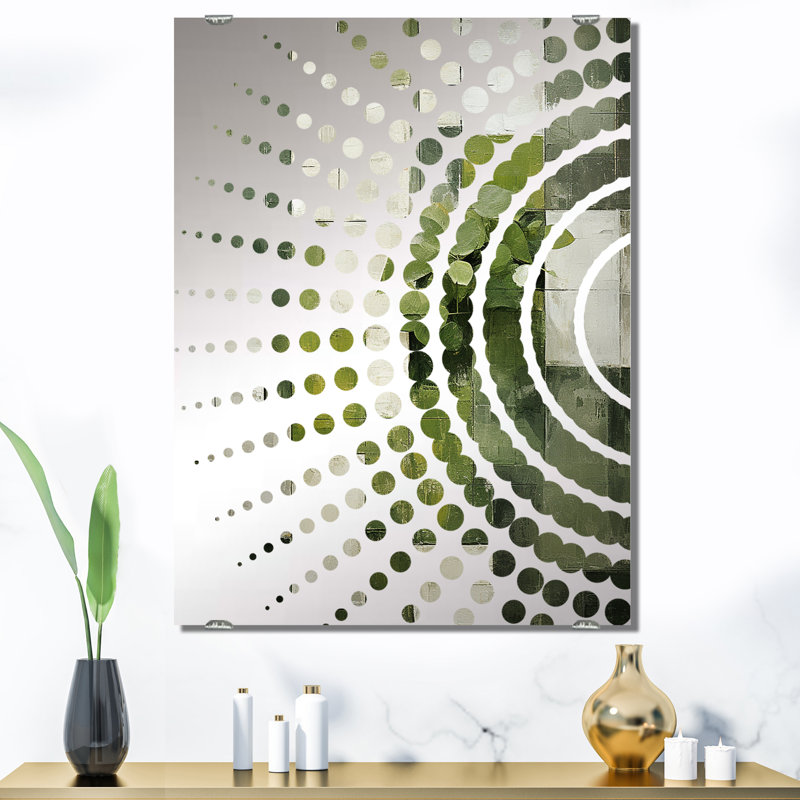 Knobloch - Miroir mural abstrait Botanicals MIR136003, 40 po x 30 po