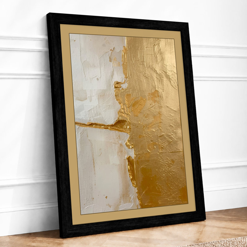 Weathered Surface Study Industrial - Framed Print, A2 - 59.4 x 42.0 cm, Black