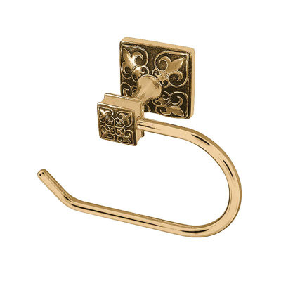 Fleur De Lis Wall Mounted Toilet Paper Holder