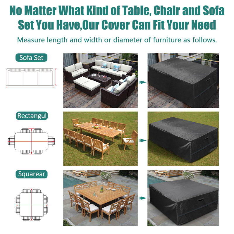 Waterproof Patio Furniture Set Cover