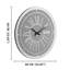 Round Glass Diamond Accent Wall Clock