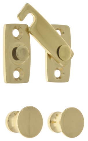 Shutter Bar Kit, Polished Brass