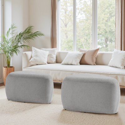 Adna 67.1Cm Wide Triangle Footstool Ottoman
