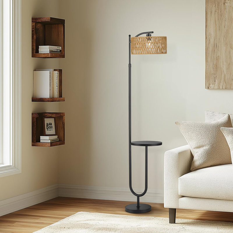 176cm Matte Tray Table Floor Lamp